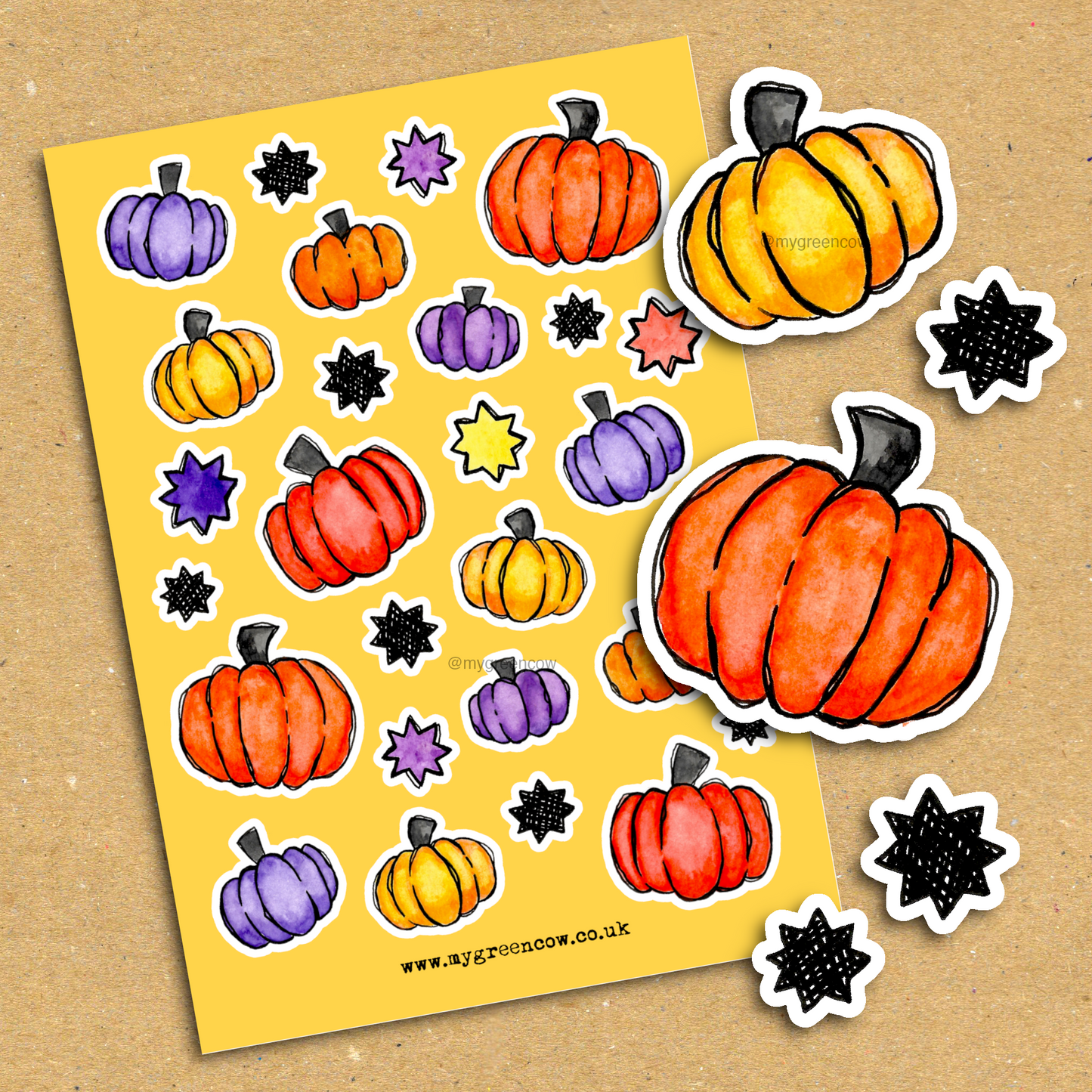 Pumpkins A5 Sticker Sheet