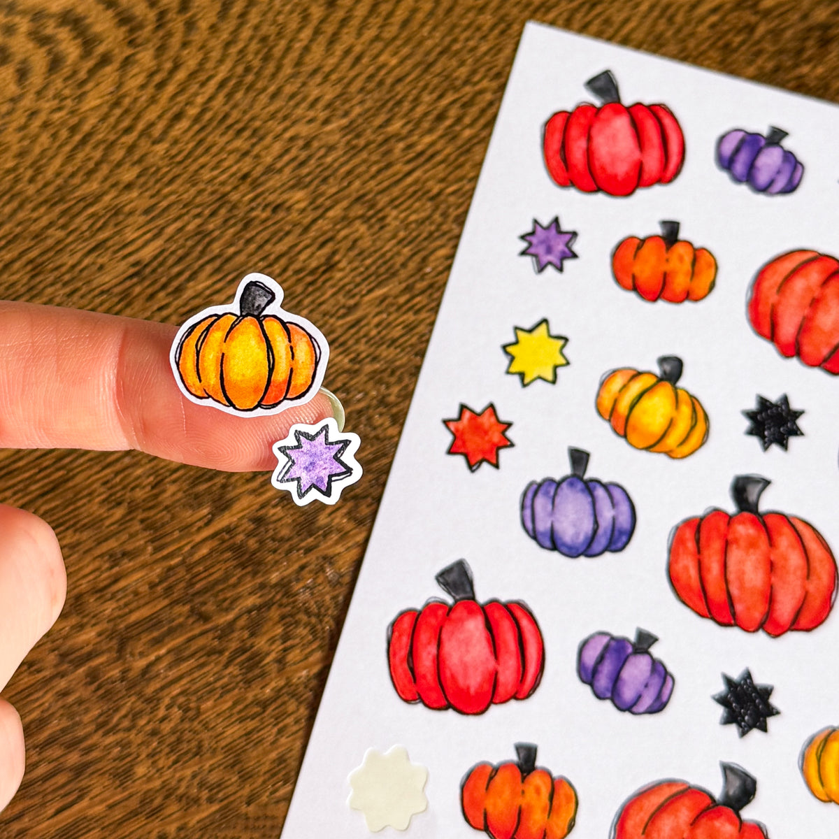 Pumpkins A6 Sticker Sheet