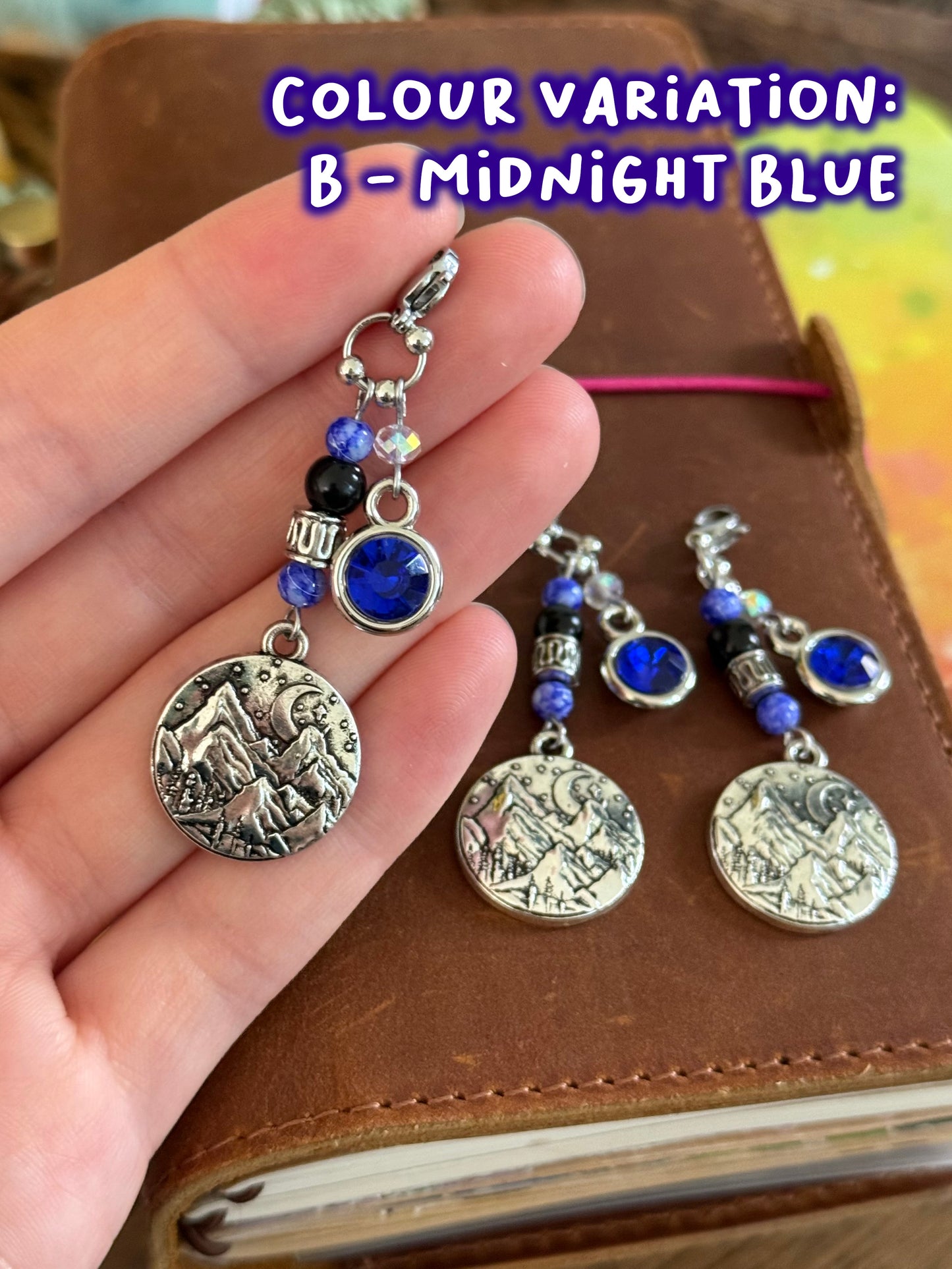 Mountain Moon Journal Charm