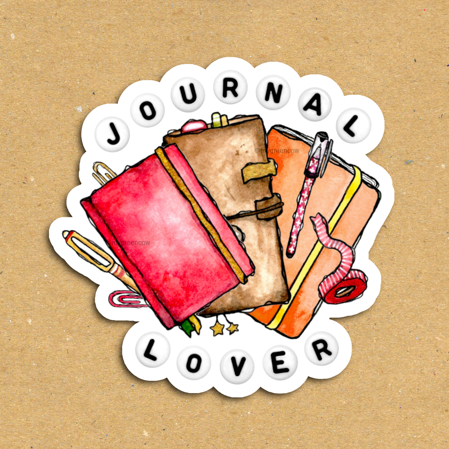 Journal Lover Vinyl Sticker