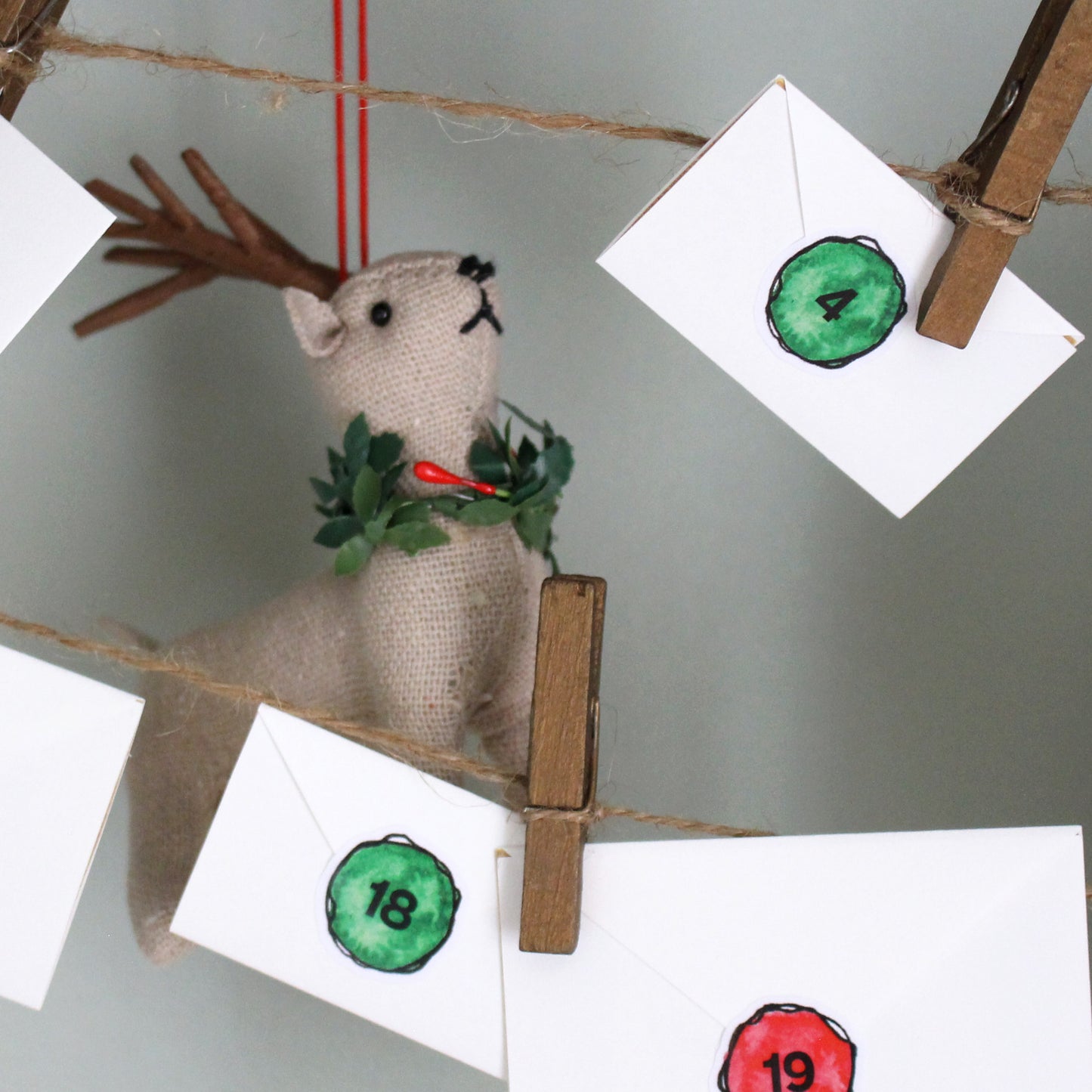 Festive Stationery Sticker Countdown Calendar