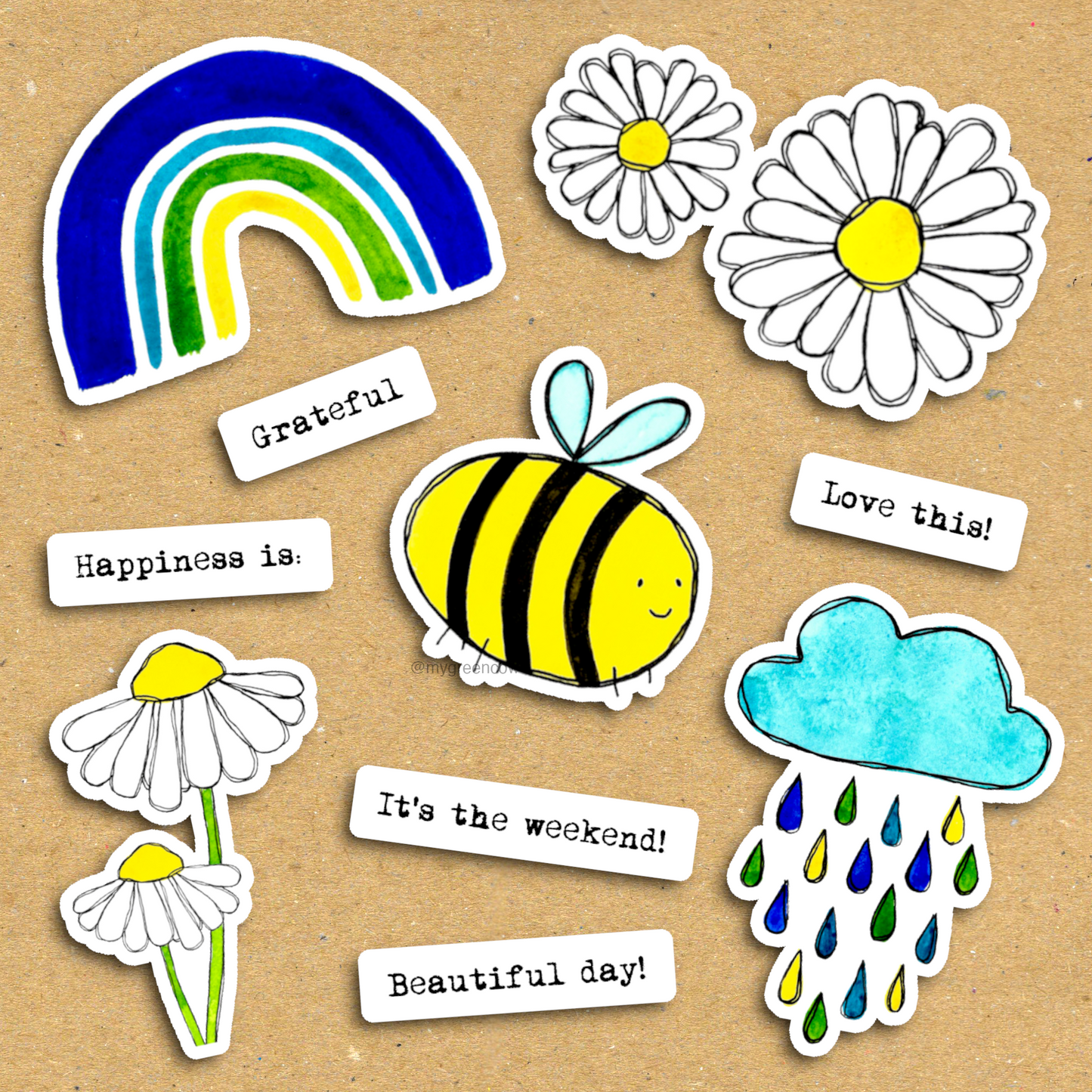 No Rain, No Flowers Ephemera Pack