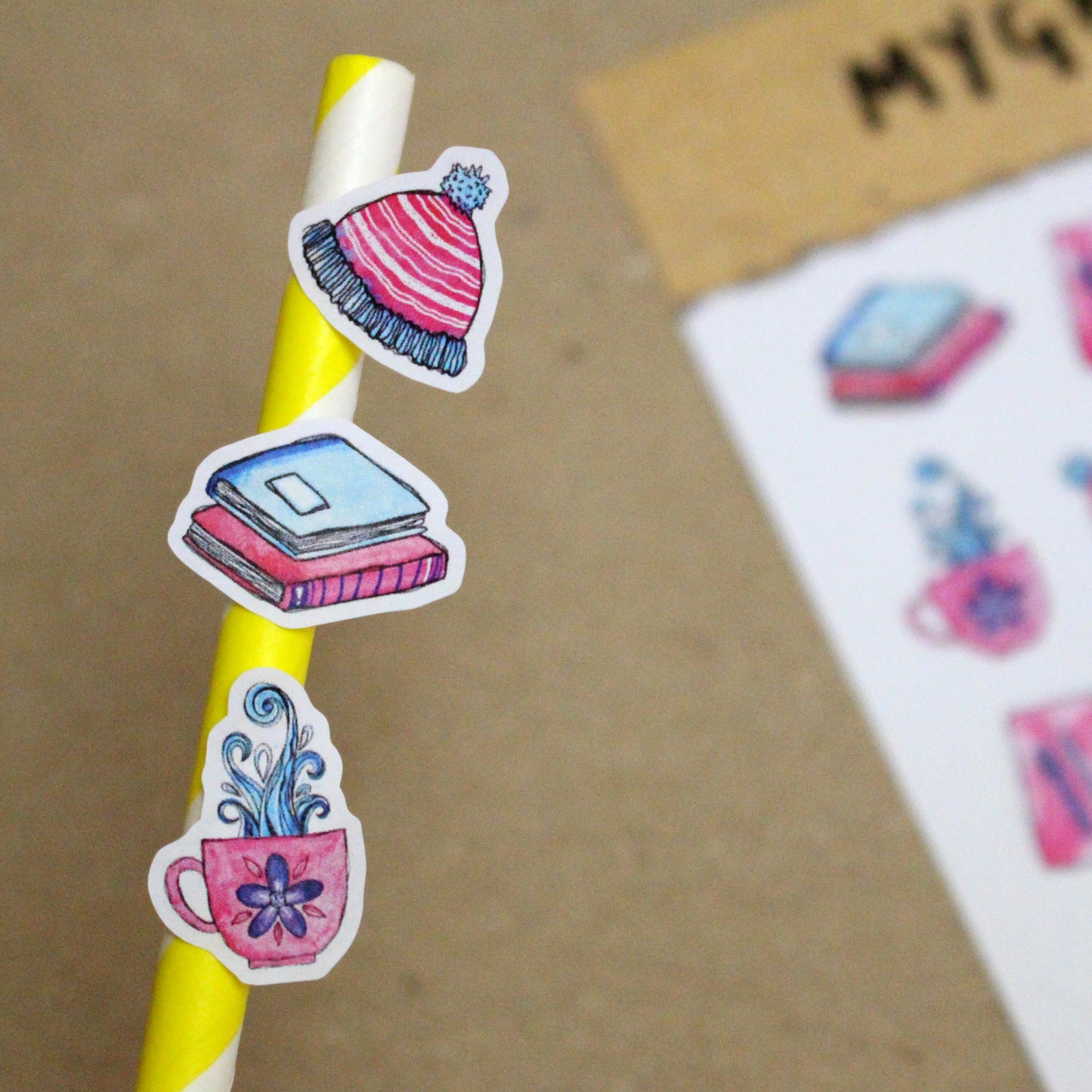 Oh So Cosy A6 Sticker Sheet