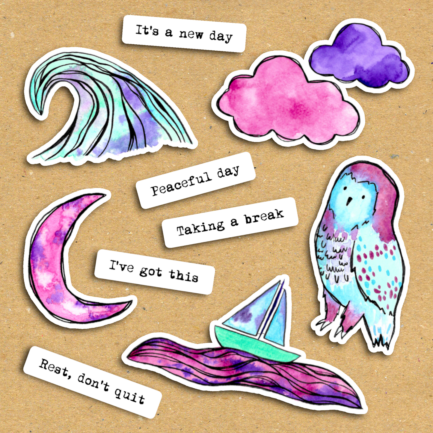 Rest Don't Quit Ephemera Pack