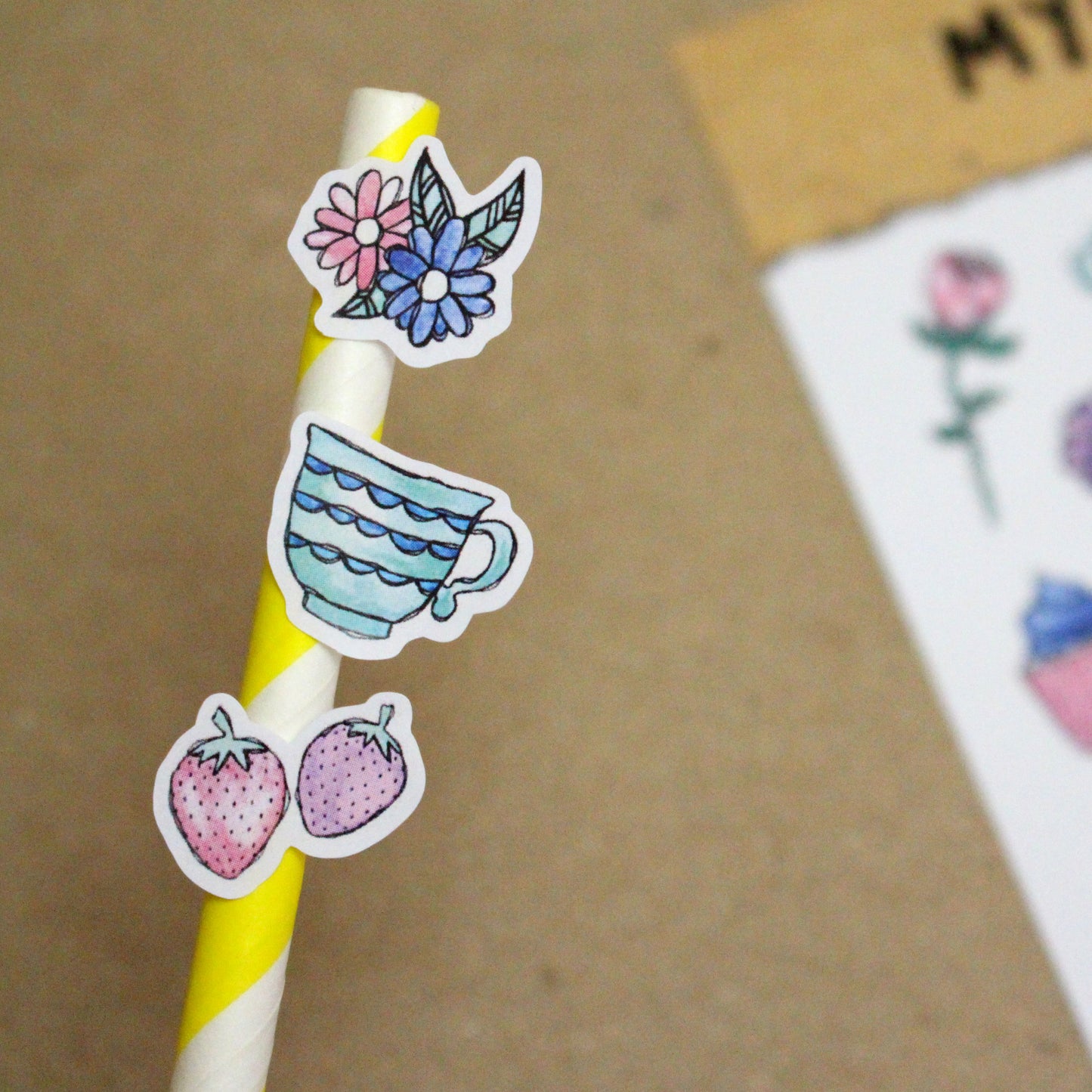 Teatime Treats A6 Sticker Sheet