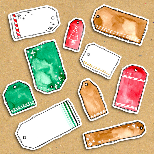 Very Merry Tiny Tags Ephemera Pack