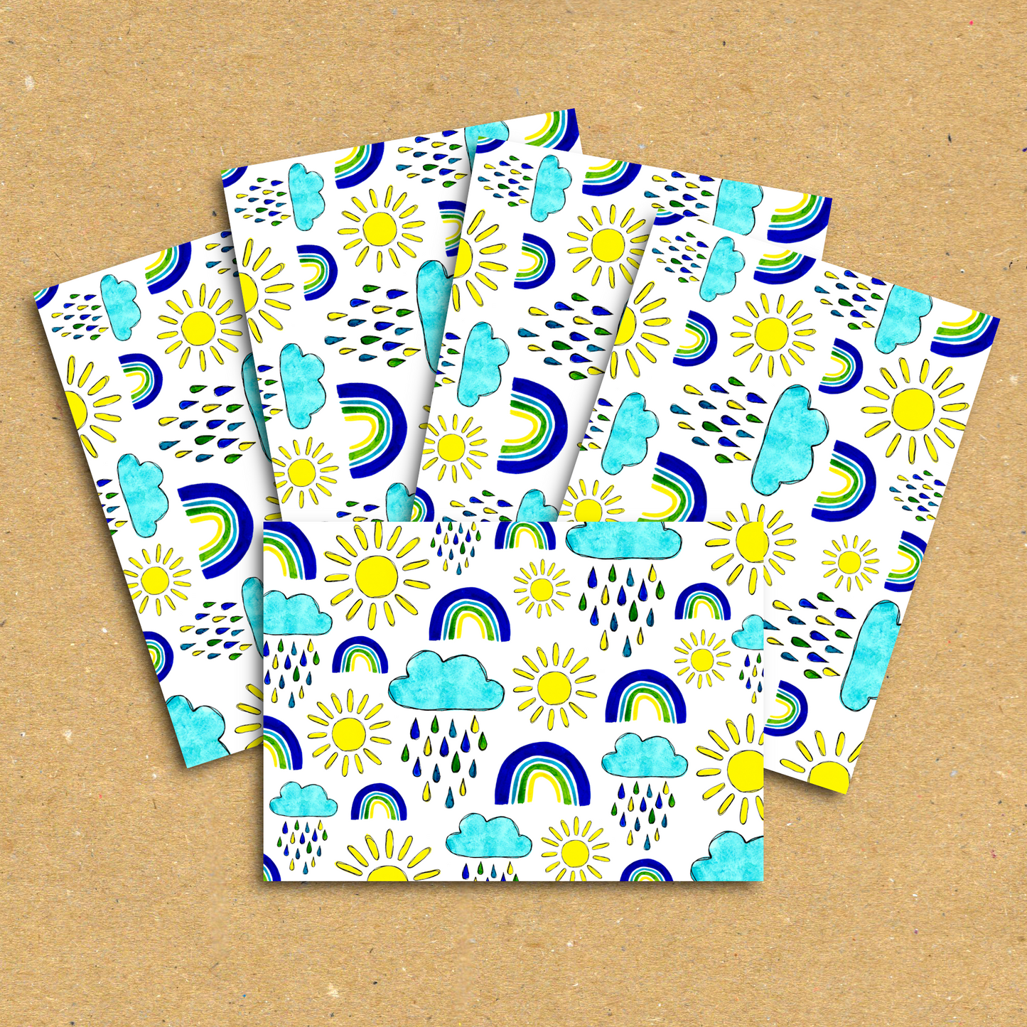 No Rain, No Flowers Weather Postcard Pack