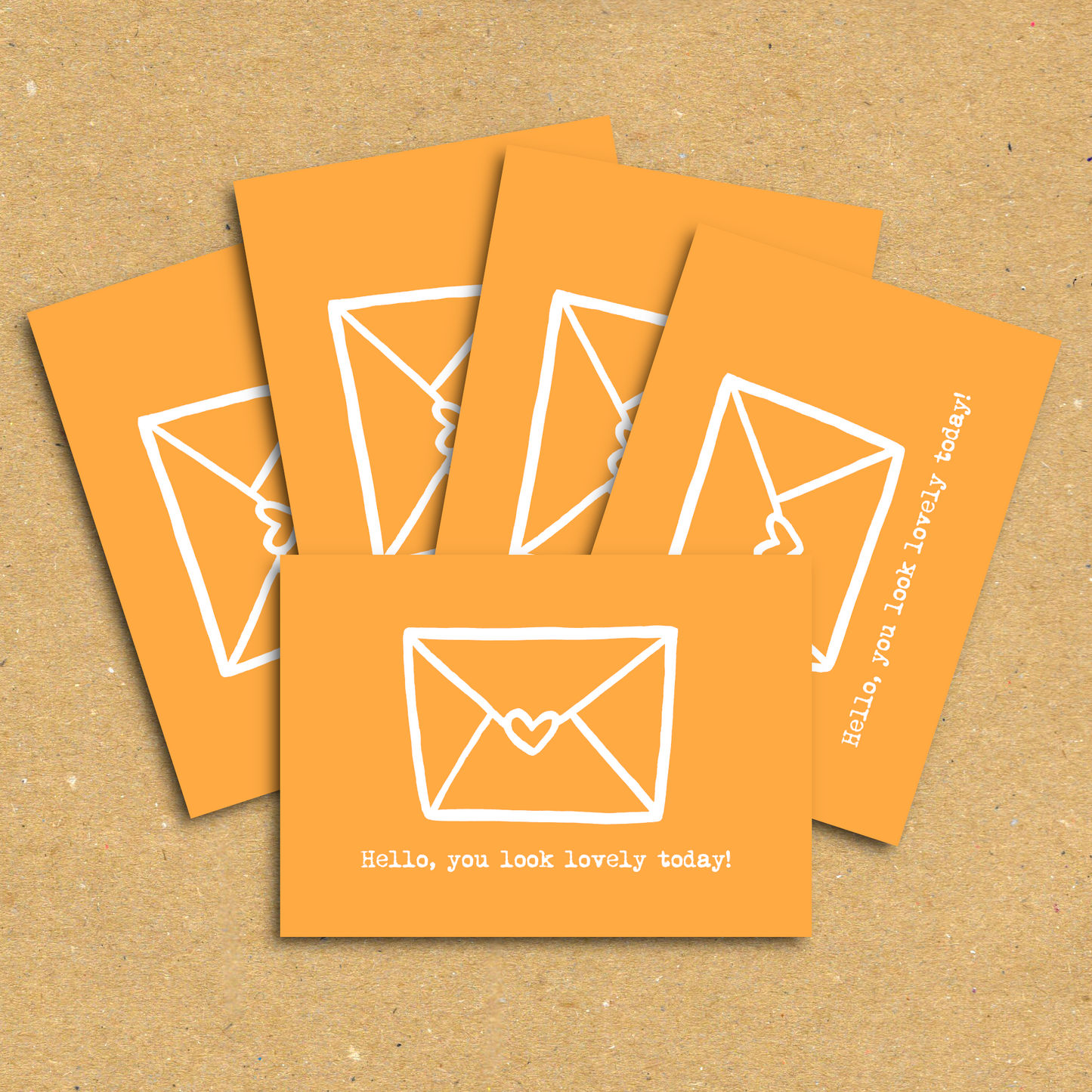 Sending Smiles You Look Lovely Postcard Pack