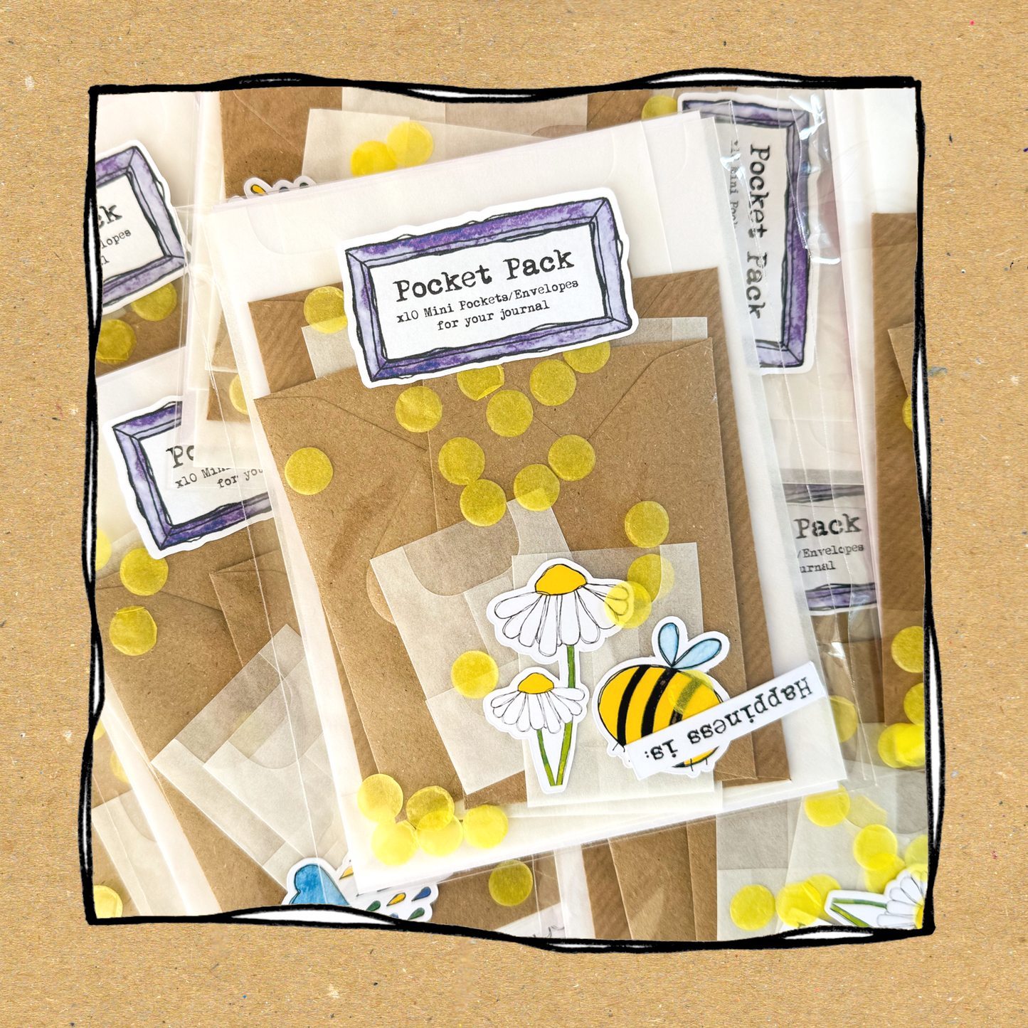 Pocket Pack x10 Mini Envelopes