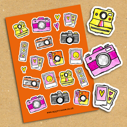 Snap Happy A5 Sticker Sheet