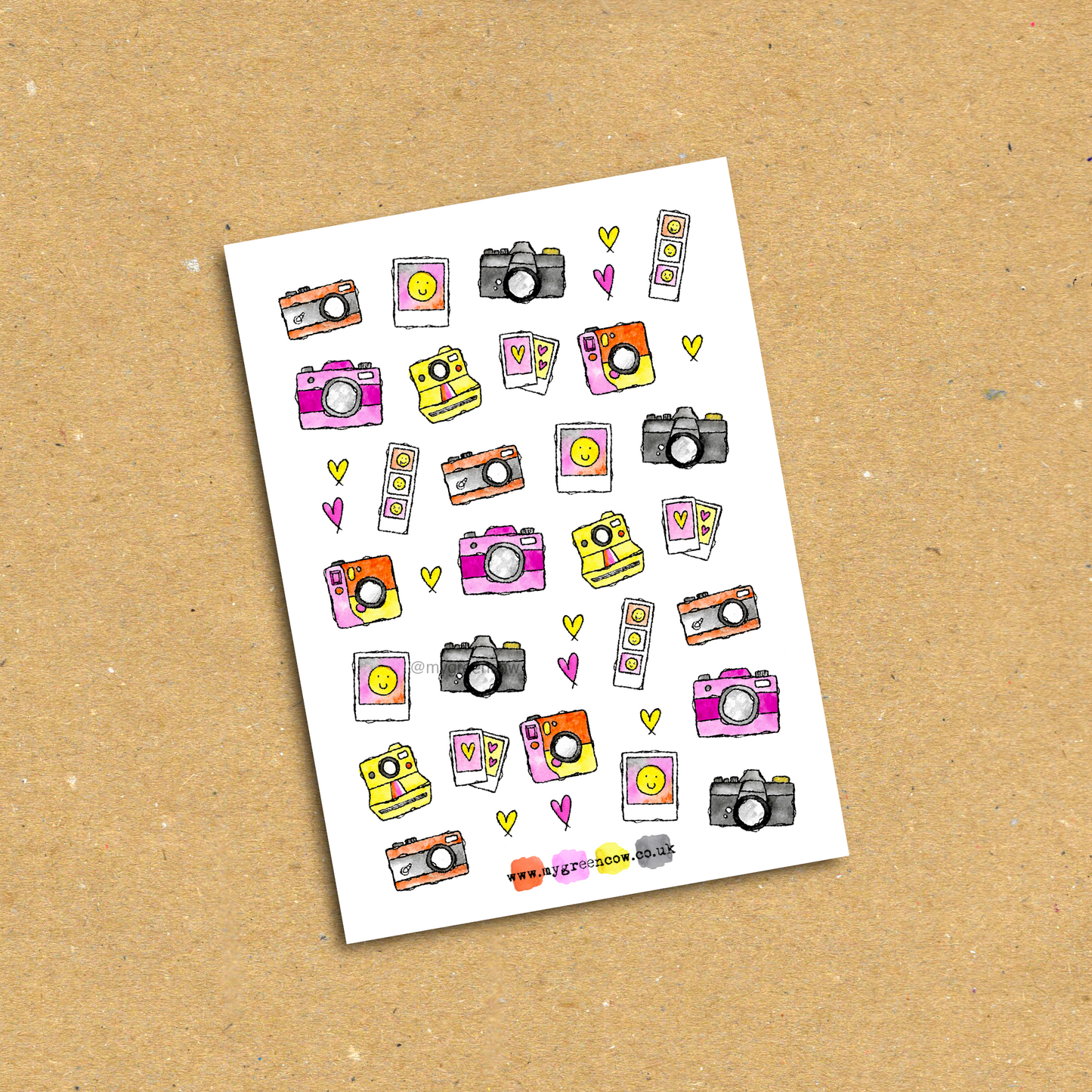 Snap Happy A6 Sticker Sheet