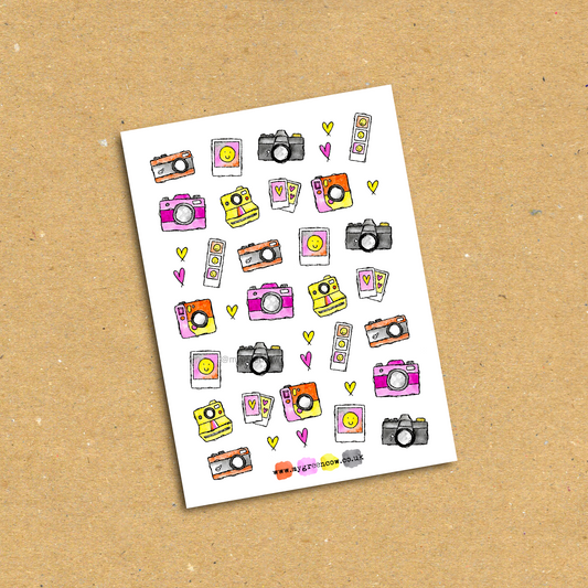 Snap Happy A6 Sticker Sheet