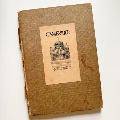 vintage book cover of Cambridge a sketch book by Walter M Keesey