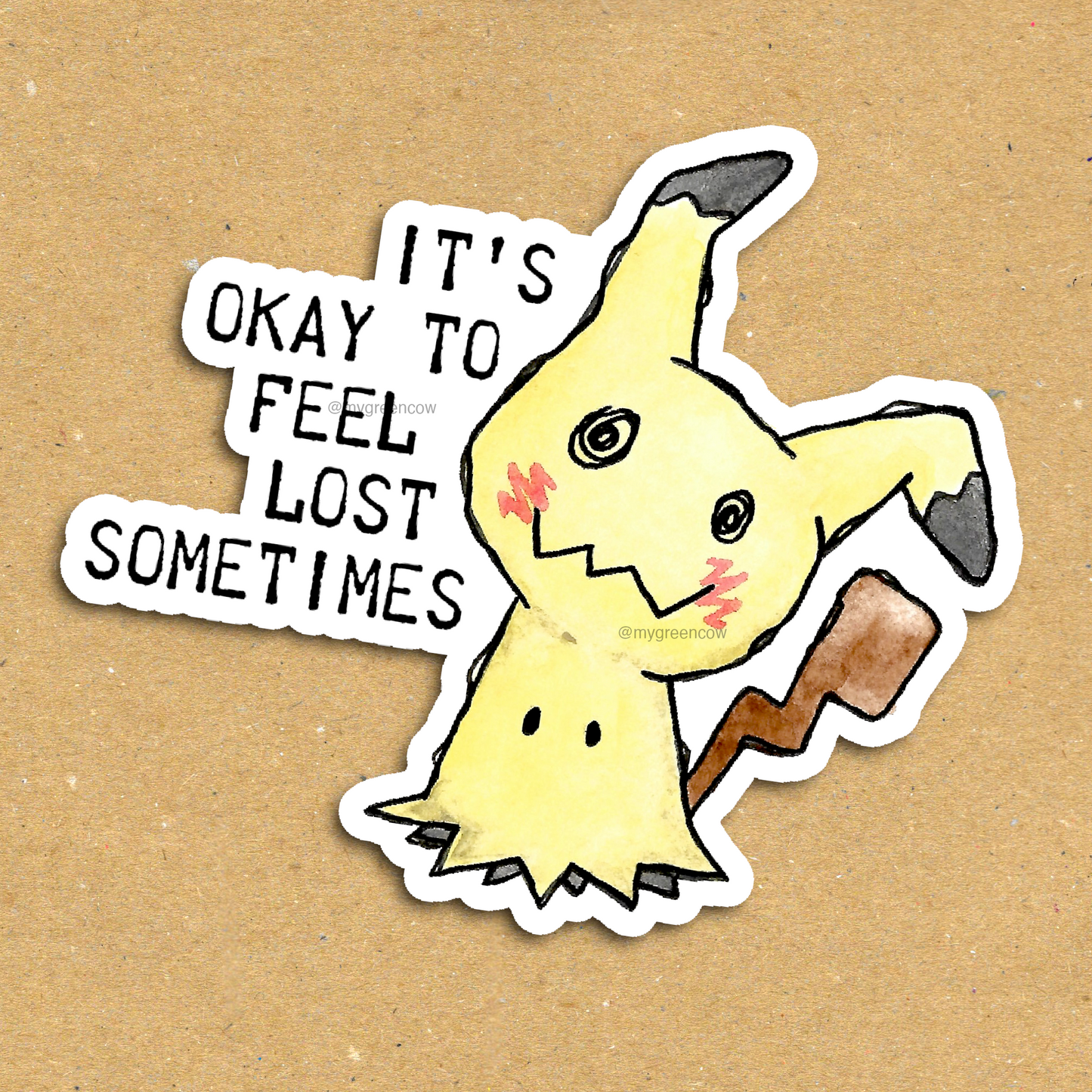 Feeling Lost Vinyl Sticker