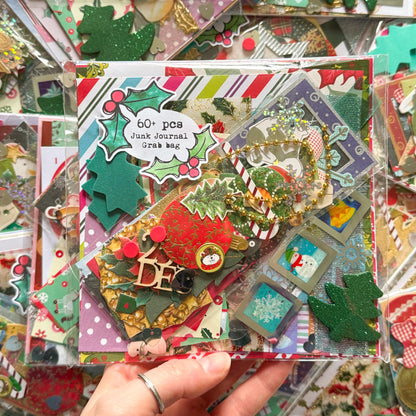 Festive Junk Journal Grab Bag x60+ pieces