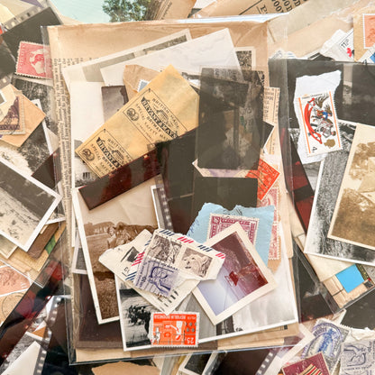 Genuine Vintage Junk Journal Grab Bag x30+ pieces