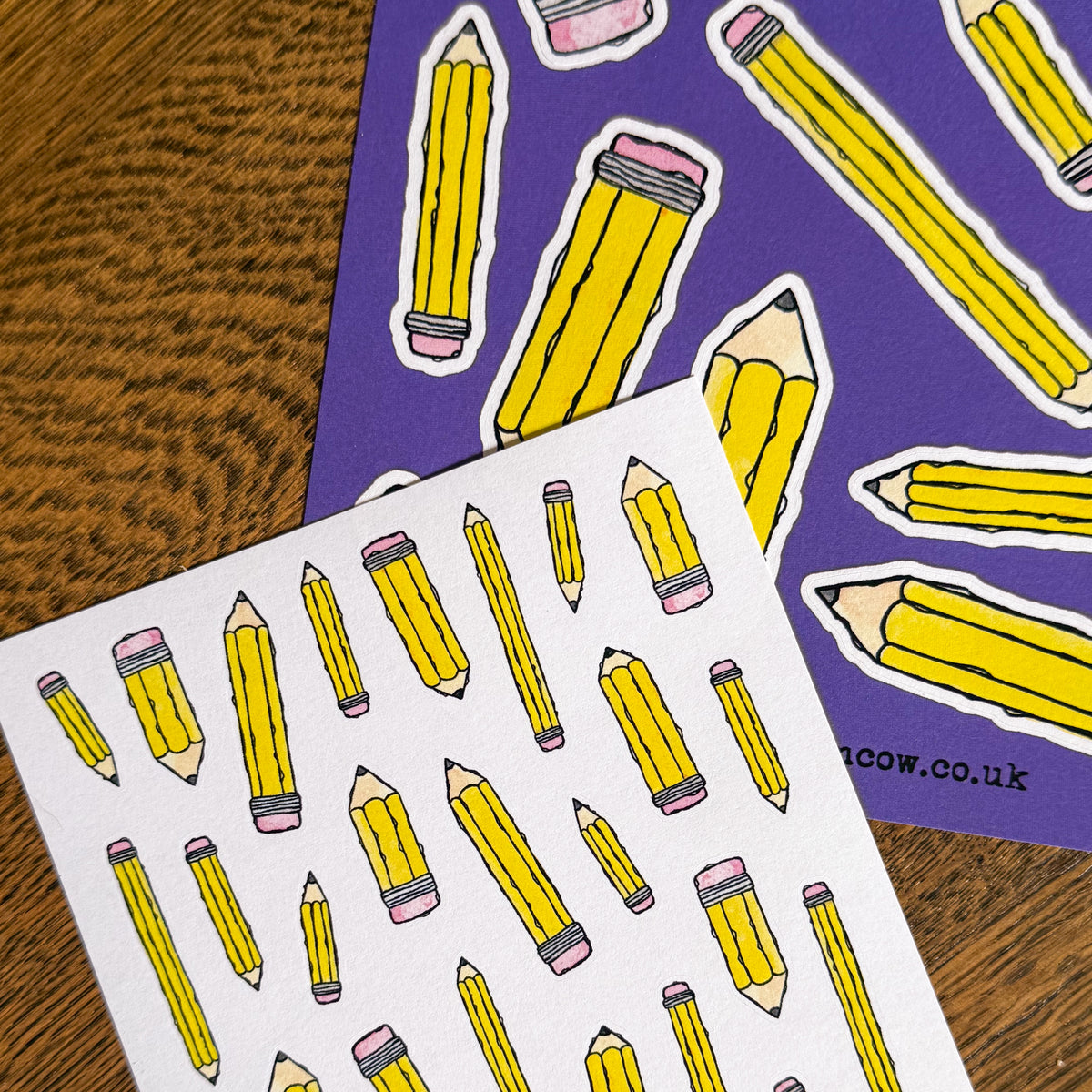 Pencils A6 Sticker Sheet