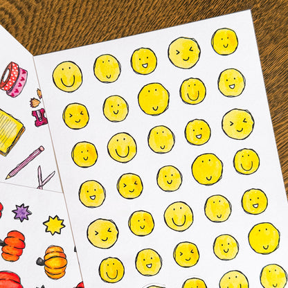 Smiles All Round A6 Sticker Sheet