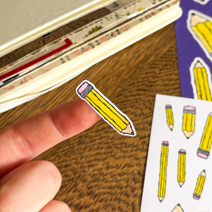 Pencils A6 Sticker Sheet
