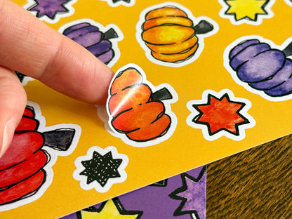 Pumpkins A5 Sticker Sheet