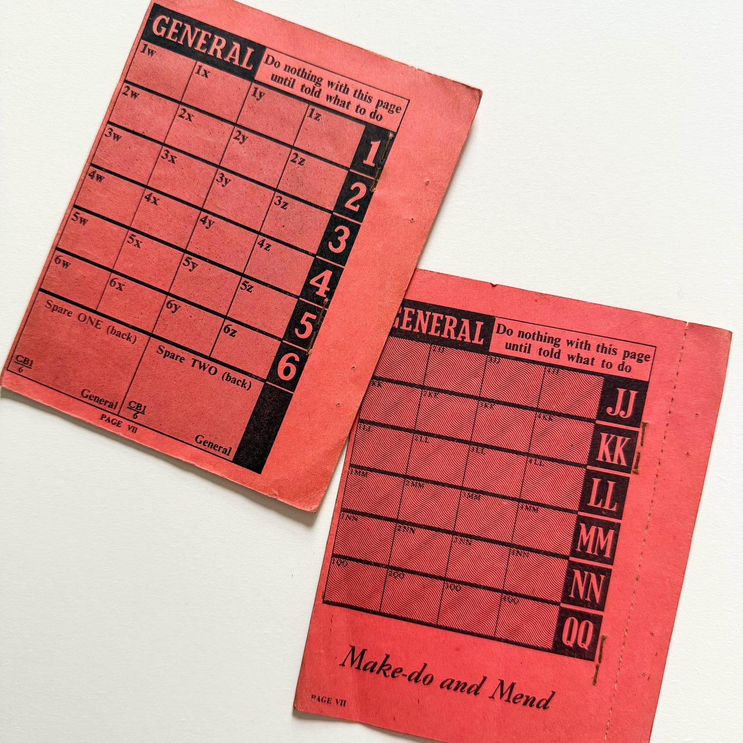 x2 Clothing Ration Books 1943-45 WW2