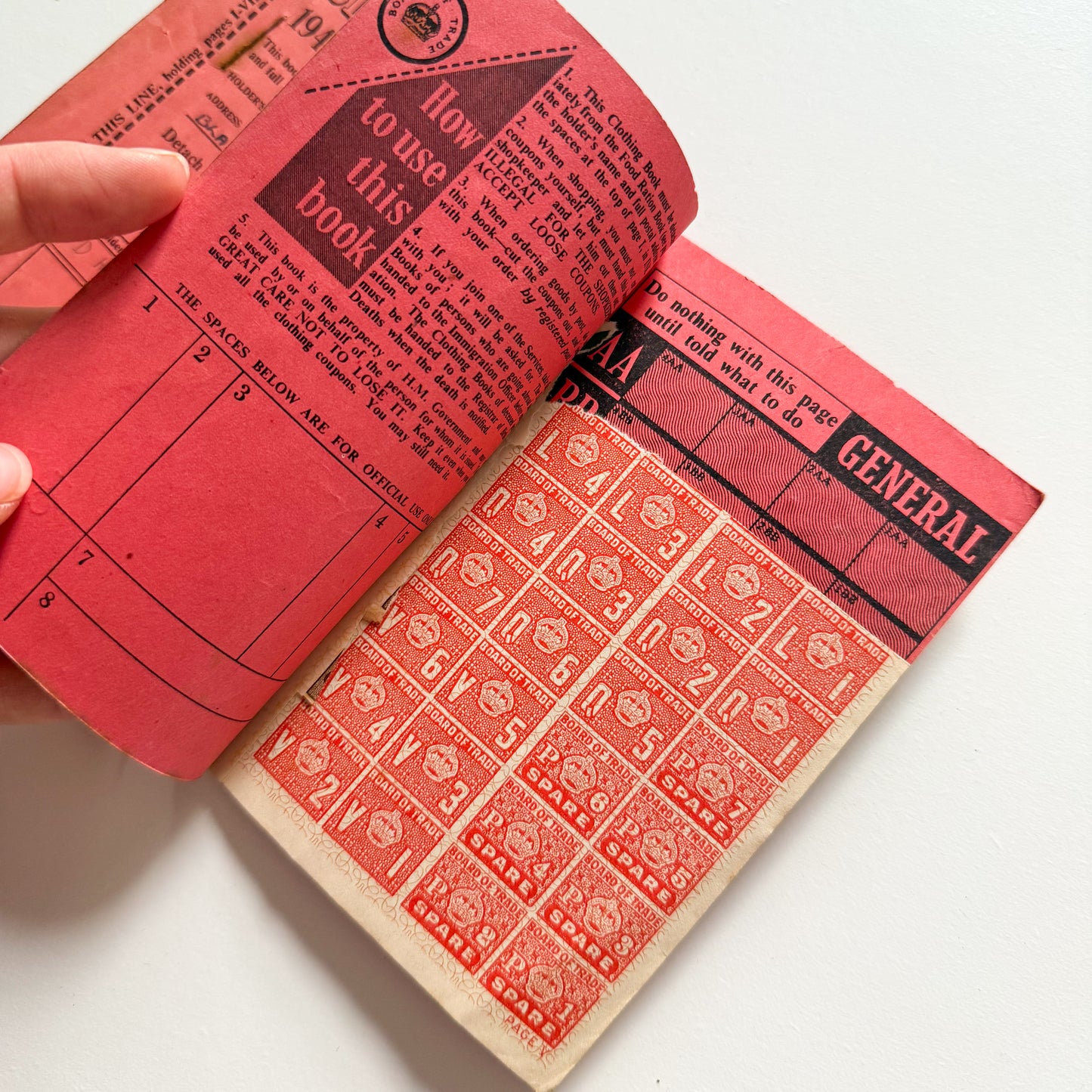 x2 Clothing Ration Books 1943-45 WW2