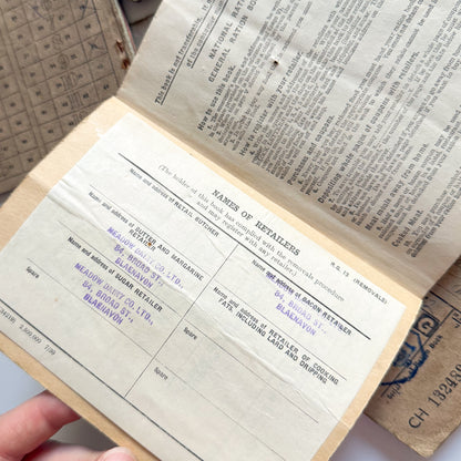 x6 Food Ration Books 1939-46 WW2