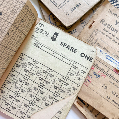 x6 Food Ration Books 1939-46 WW2