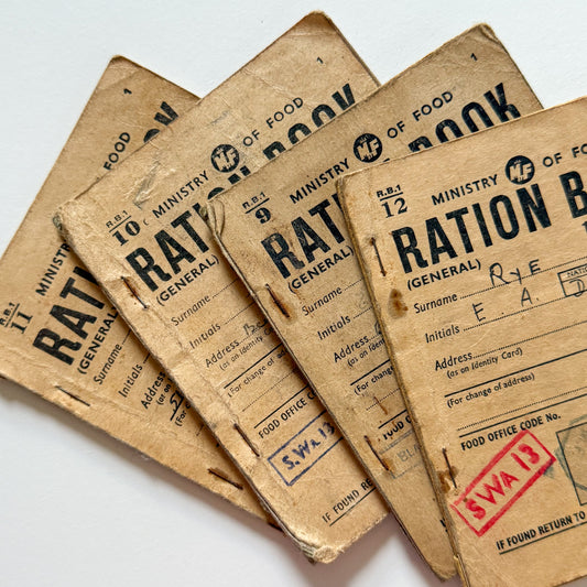 x4 Food Ration Books 1946-50 Post WW2