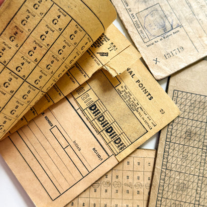x4 Food Ration Books 1946-50 Post WW2
