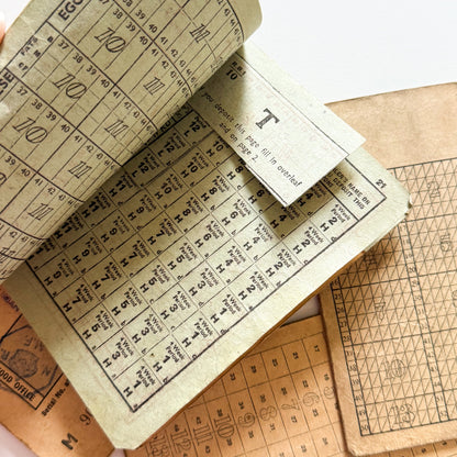 x4 Food Ration Books 1946-50 Post WW2