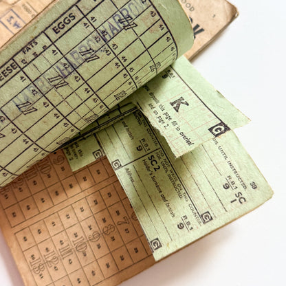 x4 Food Ration Books 1946-50 Post WW2