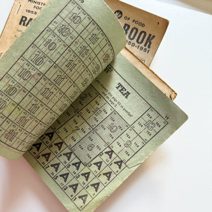 x5 Food Ration Books 1950-54 Post WW2