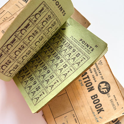 x5 Food Ration Books 1950-54 Post WW2