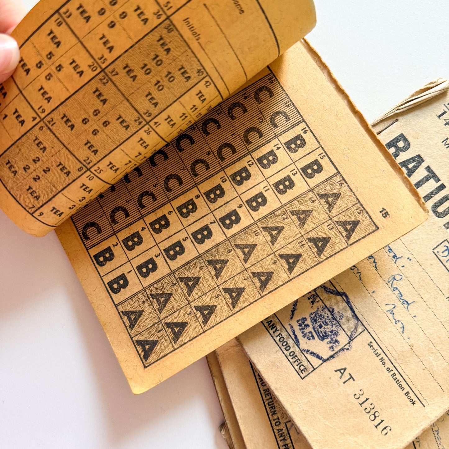 x5 Food Ration Books 1950-54 Post WW2