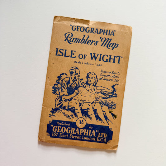 Rambler's Map of The Isle of Wight 1950s