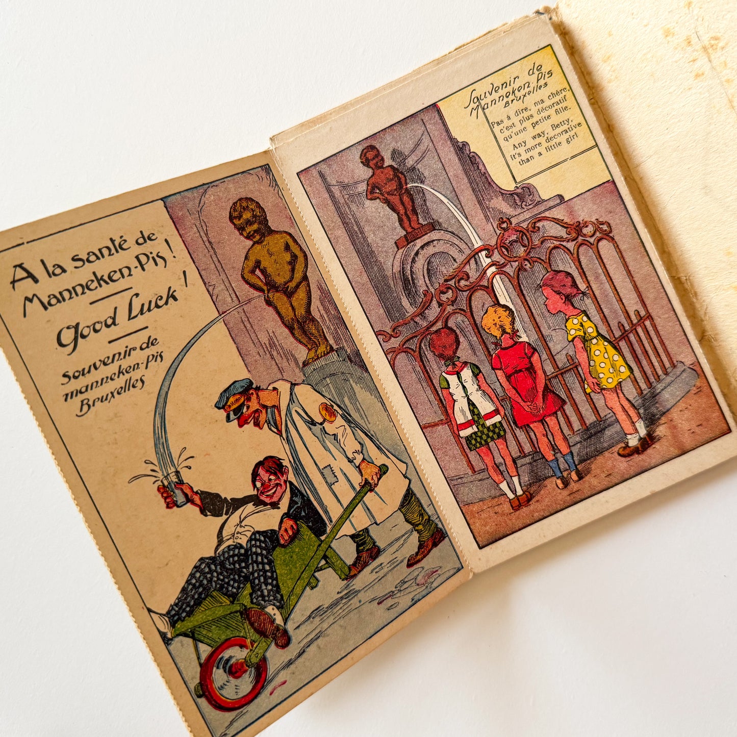 Mannekin-Pis Postcard Collection from 1940s