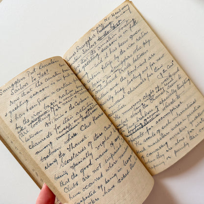 Common Place Memo Book from 1940s