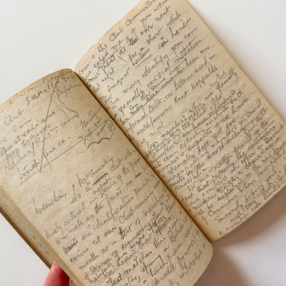 Common Place Memo Book from 1940s
