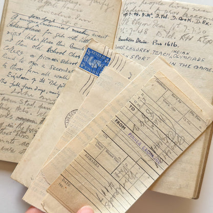 Common Place Memo Book from 1940s