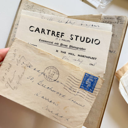Common Place Memo Book from 1940s