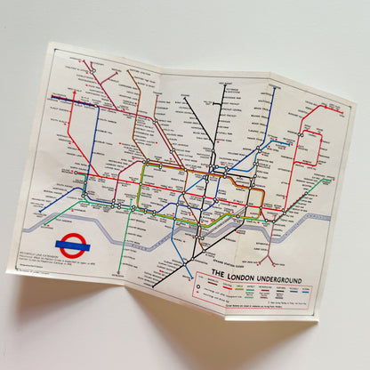London Tube Map from 1970s