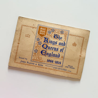 The Kings & Queens of England Cigarette Card Album 1935