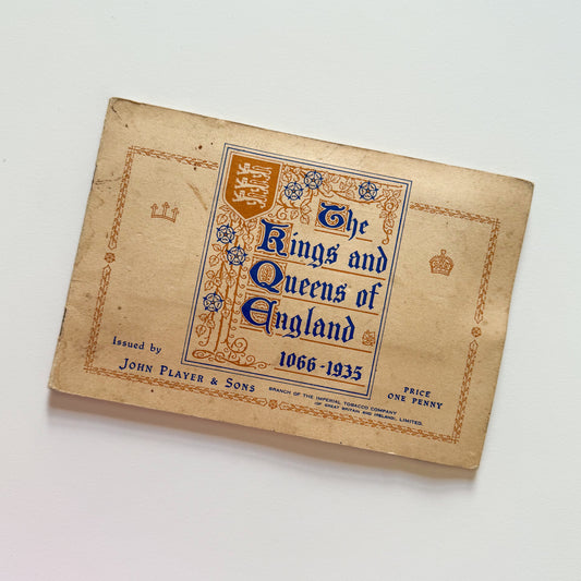 The Kings & Queens of England Cigarette Card Album 1935