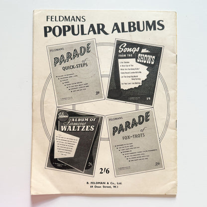 Parade of Fox-trots Music Booklet 1950s