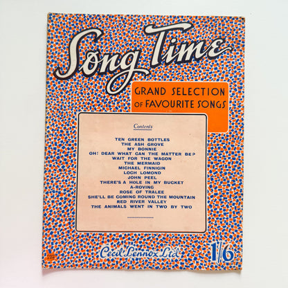 Song Time Grand Selection Music Booklet 1950s