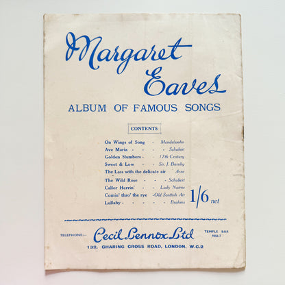 Song Time Grand Selection Music Booklet 1950s