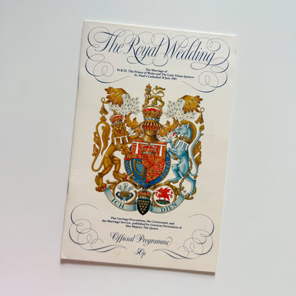 The Royal Wedding Official Programme 1981
