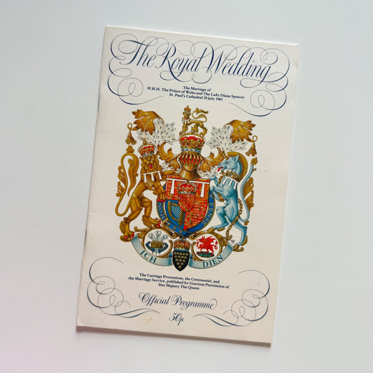 The Royal Wedding Official Programme 1981