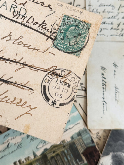 x5 Genuine Vintage Postcards 1900-1950s